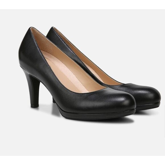 Naturalizer NEW size 10 W Michelle pumps comfort heels - black leather - Picture 7 of 8